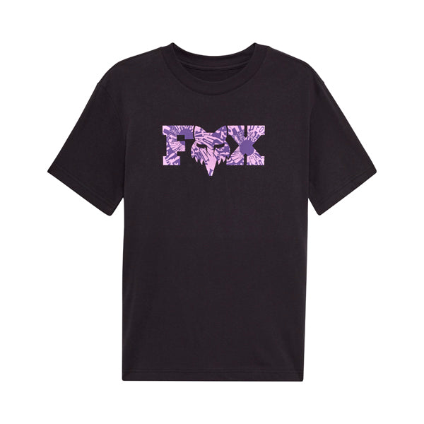 Crisp studio image on a white background of Fox Racing Image Phantom Tee (Womens); showing tee fit, printed graphics, and crew neckline; SKU 36504-008-XS
