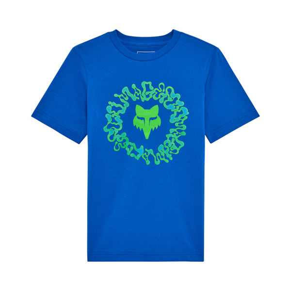 High-resolution studio image of Fox Racing Image Phantom Tee (Youth); showing tee fit, printed graphics, and crew neckline; SKU 36551-002-YS