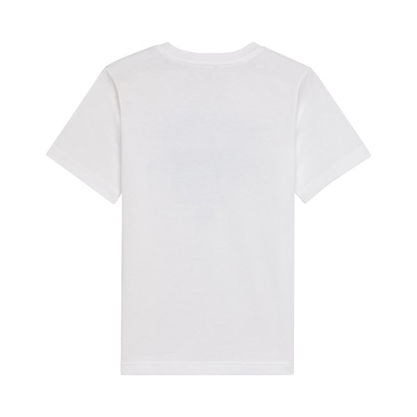 Professional studio photo of Fox Racing Slogan Tee (Youth); showing tee fit, printed graphics, and crew neckline; SKU 36553-190-YS