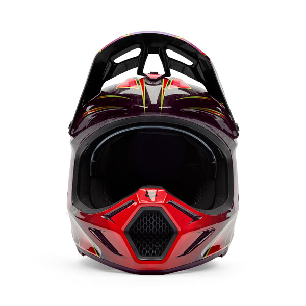 Image of Fox Racing - V3 RS Canvas Helmet | SKU 36926-003 | Colors: Red, Aqua | Sizes: XS to 2X | Available at BTO Sports