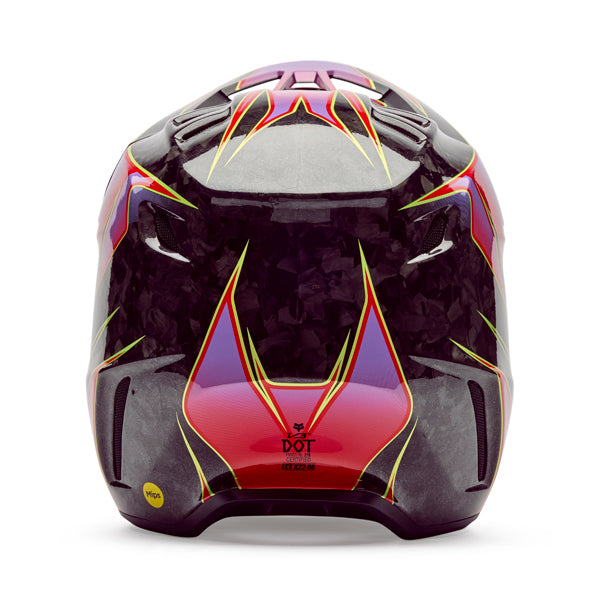 Image of Fox Racing - V3 RS Canvas Helmet | SKU 36926-003 | Colors: Red, Aqua | Sizes: XS to 2X | Available at BTO Sports