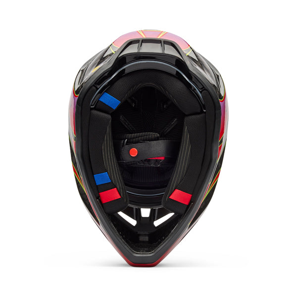Image of Fox Racing - V3 RS Canvas Helmet | SKU 36926-003 | Colors: Red, Aqua | Sizes: XS to 2X | Available at BTO Sports