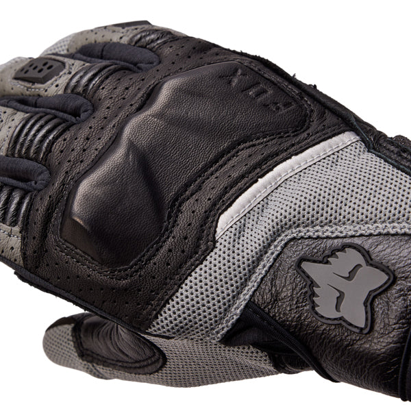 Fox Racing Bomber Pro Air Gloves front angle view Colors: Black/Grey Sizes: SM to 3X SKU:38169-014 | Available at BTO Sports.