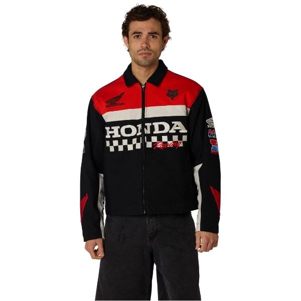 38268-001-L, Fox Racing, Honda Work Jacket, Black, Sizes SM, MD, LG, XL product photo