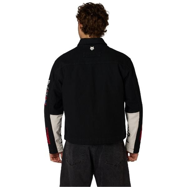 38268-001-XL, Fox Racing, Honda Work Jacket, Black, Sizes SM, MD, LG, XL product photo