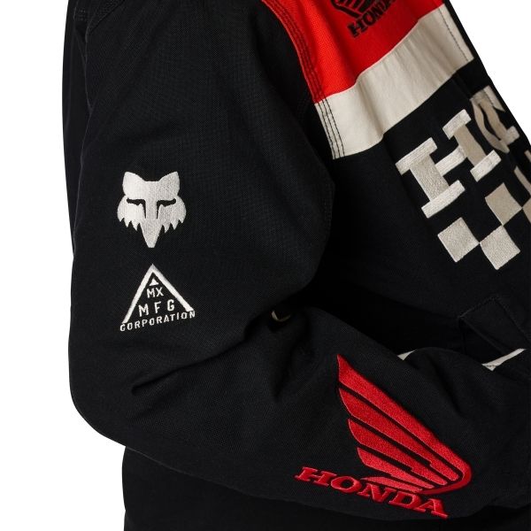 38268-001-S, Fox Racing, Honda Work Jacket, Black, Sizes SM, MD, LG, XL product photo - alternate view