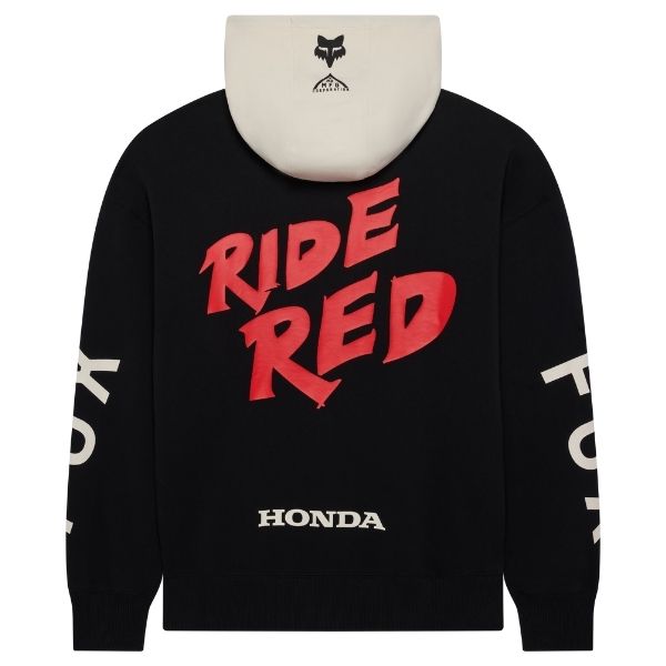 38276-001-M, Fox Racing, Honda Heavyweight Pullover Hoodie, Black, Sizes SM, MD, LG, XL product photo