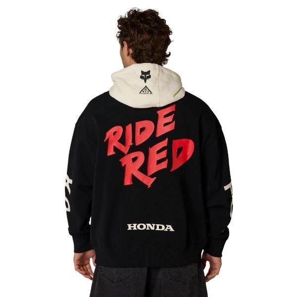 38276-001-XL, Fox Racing, Honda Heavyweight Pullover Hoodie, Black, Sizes SM, MD, LG, XL product photo