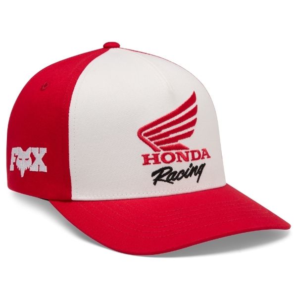 38283-001-L/XL, Fox Racing, Honda Flexfit Hat, Black, Red, Sizes SM/MD, LG/XL product photo