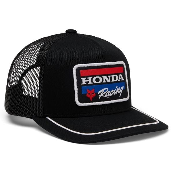 38285-001-OS, Fox Racing, Honda Snapback Hat (Youth), Black, Red product photo
