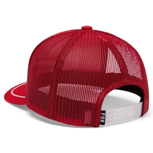 38285-001-OS, Fox Racing, Honda Snapback Hat (Youth), Black, Red product photo - alternate view
