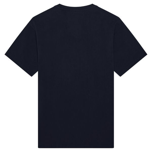 Studio photo on a white background of Fox Racing Kawasaki Oversized Tee; showing tee fit, printed graphics, and crew neckline; SKU 38286-329-S