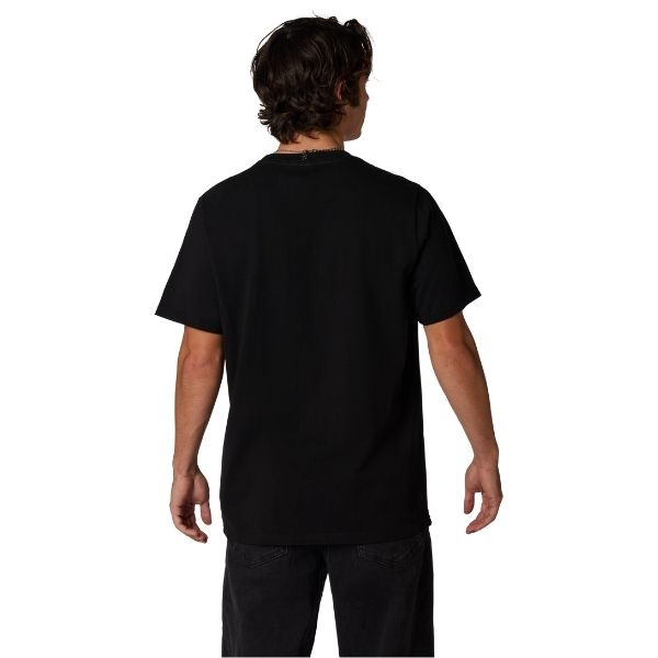 Clean studio shot of Fox Racing Kawasaki 195 Original Tee; showing tee fit, printed graphics, and crew neckline; SKU 38288-001-S; Sizes: S-2XL