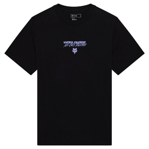 Crisp studio image on a white background of Fox Racing Pro Circuit Oversized Tee; showing tee fit, printed graphics, and crew neckline; SKU 38303-001-S