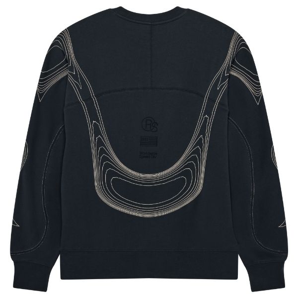38311-D17-M, Fox Racing, Vision Crew Sweatshirt, Galaxy Blue, Peach, Sizes SM, MD, LG, XL product photo