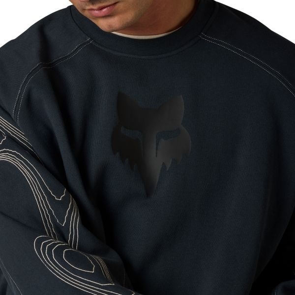 38311-D17-2X, Fox Racing, Vision Crew Sweatshirt, Galaxy Blue, Peach, Sizes SM, MD, LG, XL product photo
