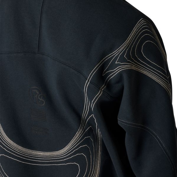 38311-D59-S, Fox Racing, Vision Crew Sweatshirt, Galaxy Blue, Peach, Sizes SM, MD, LG, XL product photo