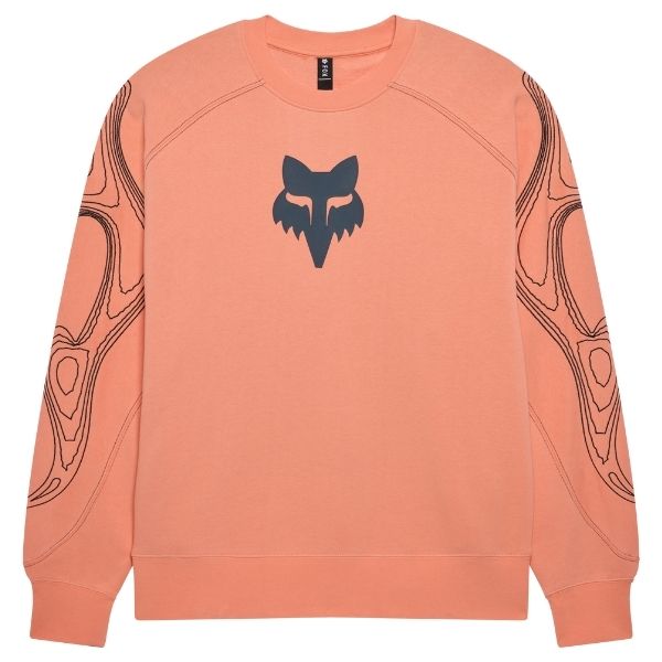 38311-D59-M, Fox Racing, Vision Crew Sweatshirt, Galaxy Blue, Peach, Sizes SM, MD, LG, XL product photo