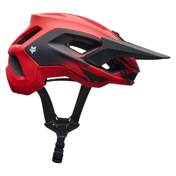Fox Racing Speedframe Charge Helmet (MTB) (Youth) in Sky Blue, top view, with the visor tip, crown vents, shell graphics, and central Fox logo. Available options—Color: Black, Red, Sky Blue.