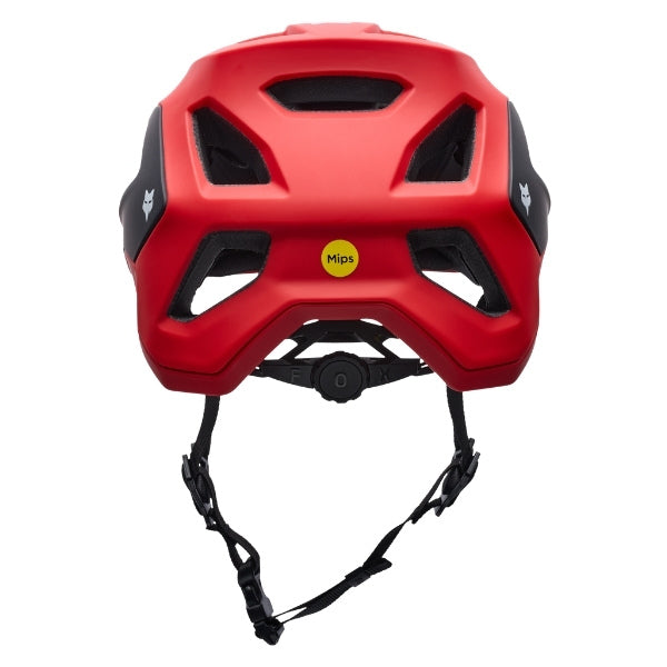 Fox Racing Speedframe Charge Helmet (MTB) (Youth) in Sky Blue, upper rear and vent view, with the rear shell vents, lower neck opening, molded shell ribs, and Fox lettering. Available options—Color: Black, Red, Sky Blue.