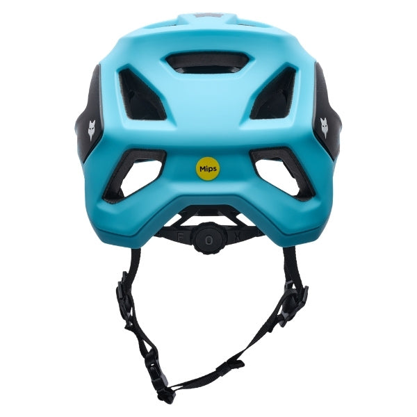 Fox Racing Speedframe Charge Helmet (MTB) (Youth) in Sky Blue, top view, with the visor tip, crown vents, shell graphics, and central Fox logo. Available options—Color: Black, Red, Sky Blue.
