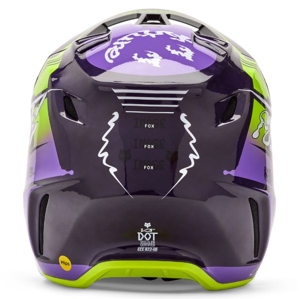 Studio photo on a white background of Fox Racing - V3 RS LE Image Phantom Helmet; showing helmet shell shape, vent layout, and exterior finish; Sizes: XL