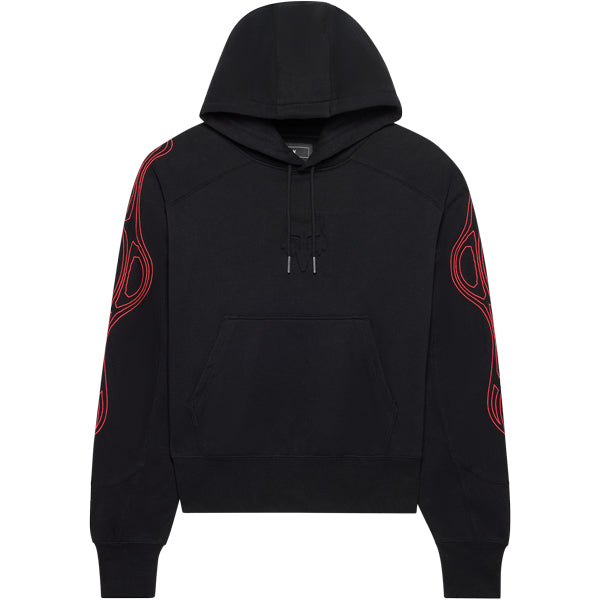 Fox Racing Vision Pullover Hoodie mountain bike gear in Black detail view sku 38427-001