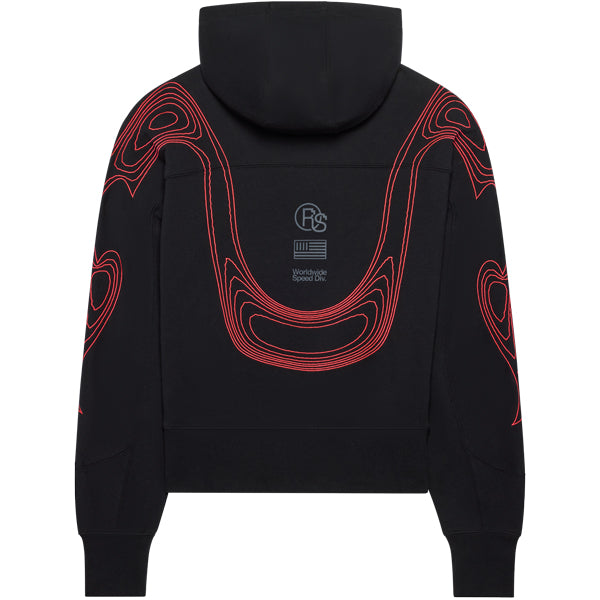 Fox Racing Vision Pullover Hoodie mountain bike gear in Black detail view sku 38427-001
