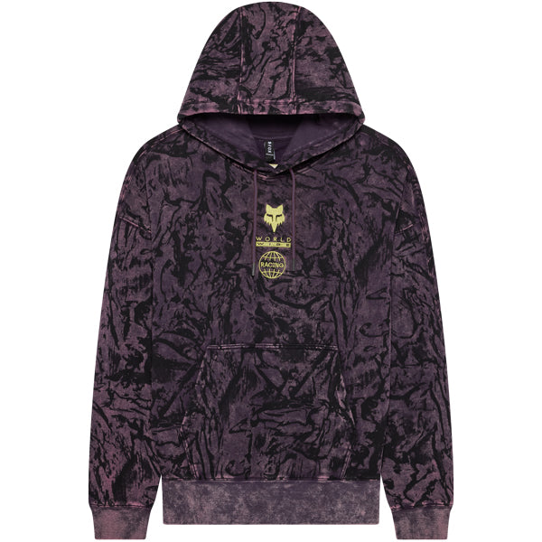 Fox Racing Image Print Pullover Hoodie mountain bike gear in Plum Perfect detail view sku 38431-352
