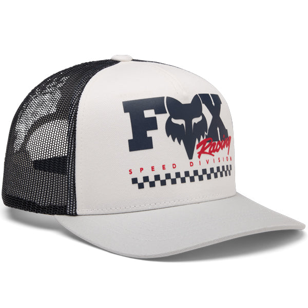 Fox Racing Checker Mesh Trucker Hat mountain bike gear detail view sku 38444-001