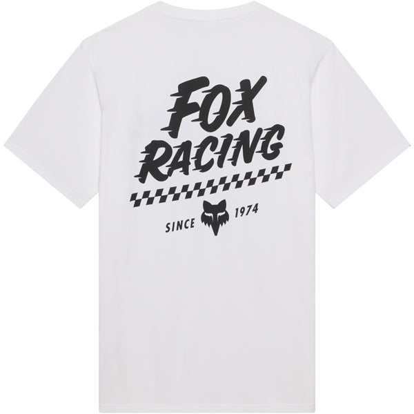 Fox Racing Speed 195 Original Tee mountain bike gear in White detail view sku 38498-008