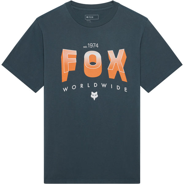 Fox Racing Block 195 Original Tee mountain bike gear in Off White detail view sku 38499-244