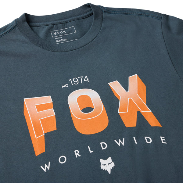 Fox Racing Block 195 Original Tee mountain bike gear in Off White detail view sku 38499-244
