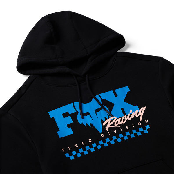 Fox Racing Checker Pullover Hoodie mountain bike gear in Heather Graphite detail view sku 38513-001