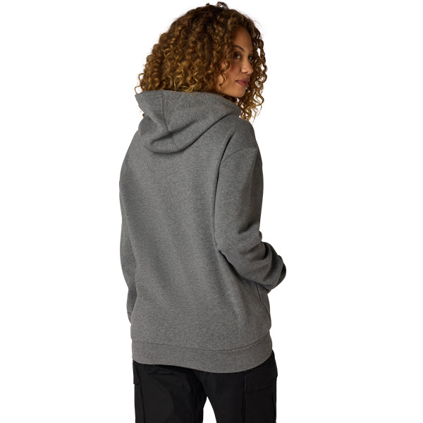 Fox Racing Checker Pullover Hoodie mountain bike gear in Heather Graphite detail view sku 38513-001