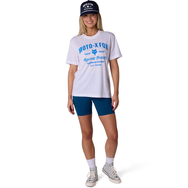 Fox Racing Supply Tee mountain bike gear in White detail view sku 38533-008