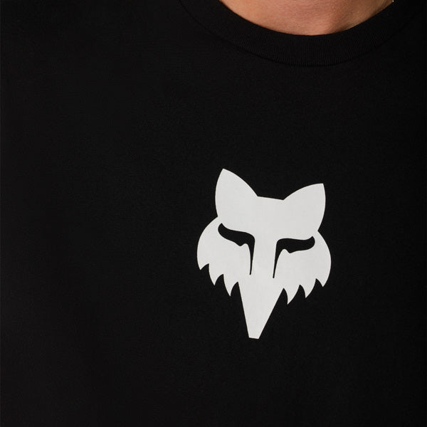 Fox Racing Fox Head 195 Original Tee mountain bike gear in Black detail view sku 39402-001