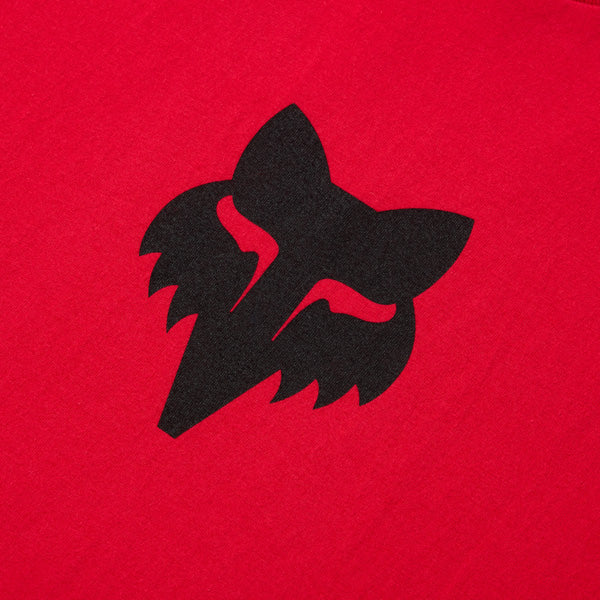 Fox Racing Fox Head 195 Original Tee mountain bike gear in Optic White detail view sku 39402-001