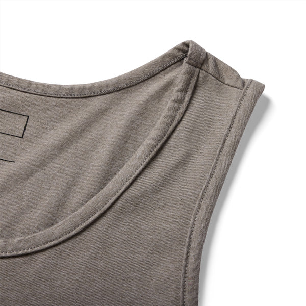Fox Racing Fox Head 195 Original Tank mountain bike gear in Heather Graphite detail view sku 39403-001