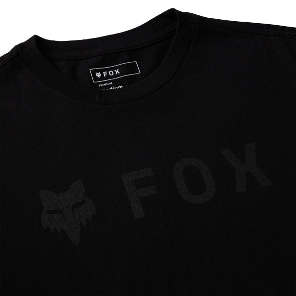 Fox Racing Absolute 195 Original Tee mountain bike gear in Black/Black detail view sku 39404-001