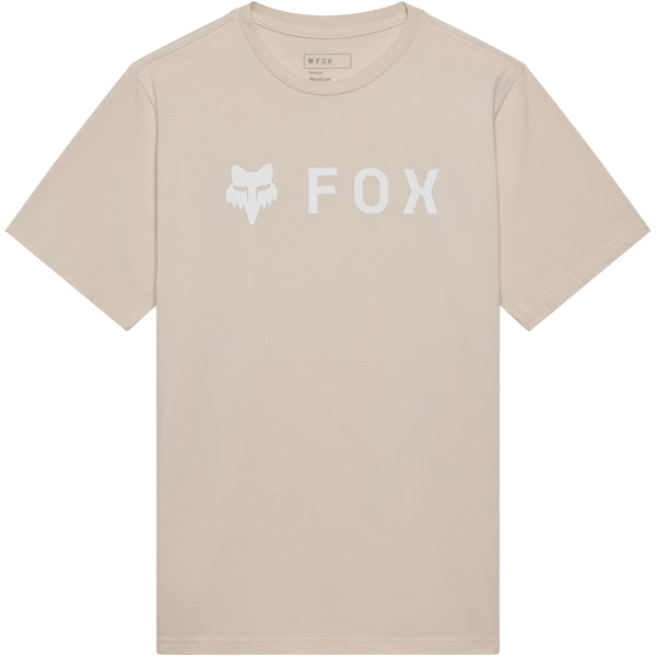 Fox Racing Absolute 195 Original Tee mountain bike gear in Chalk detail view sku 39404-001