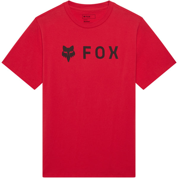 Fox Racing Absolute 195 Original Tee mountain bike gear in Flame Red detail view sku 39404-001