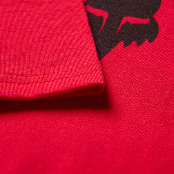 Fox Racing Absolute 195 Original Tee mountain bike gear in Flame Red detail view sku 39404-001