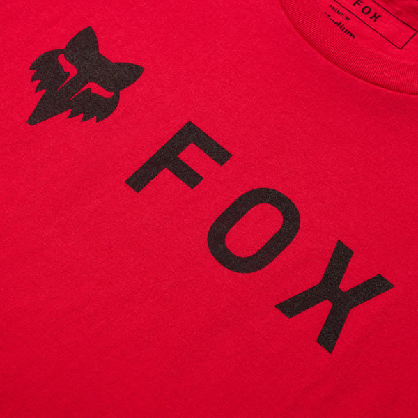 Fox Racing Absolute 195 Original Tee mountain bike gear in Flame Red detail view sku 39404-001