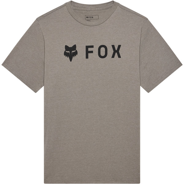 Fox Racing Absolute 195 Original Tee mountain bike gear in Heather Graphite detail view sku 39404-001