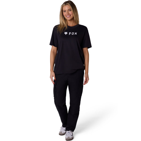 Fox Racing Absolute Tee mountain bike gear in Black detail view sku 39405-001