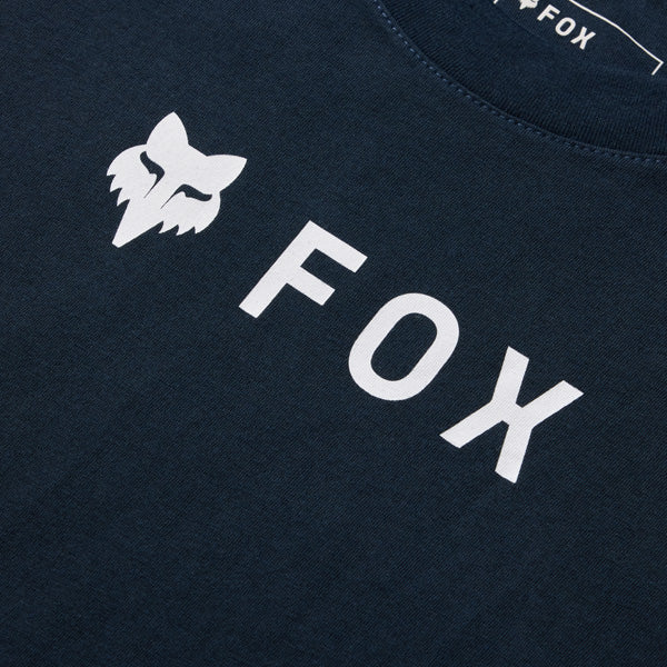 Fox Racing Absolute Tee mountain bike gear in Midnight detail view sku 39405-001