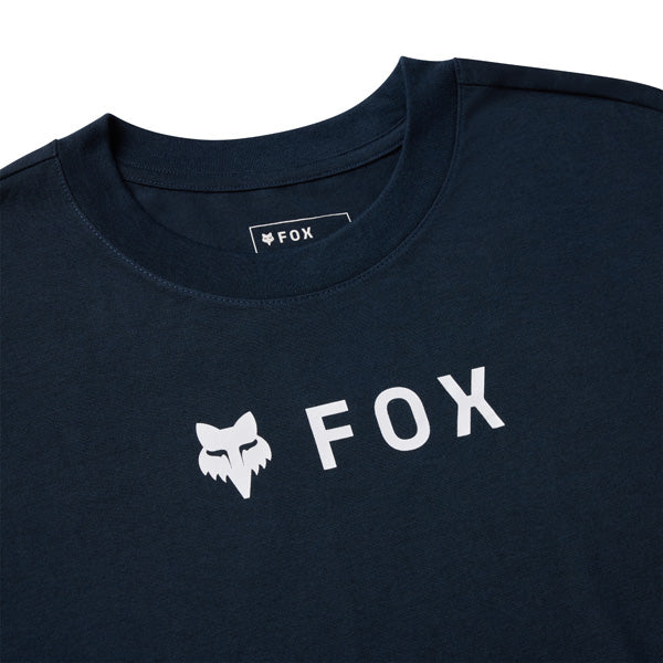 Fox Racing Absolute Tee mountain bike gear in Midnight detail view sku 39405-001