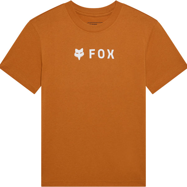 Fox Racing Absolute Tee mountain bike gear in Dark Gold detail view sku 39405-001