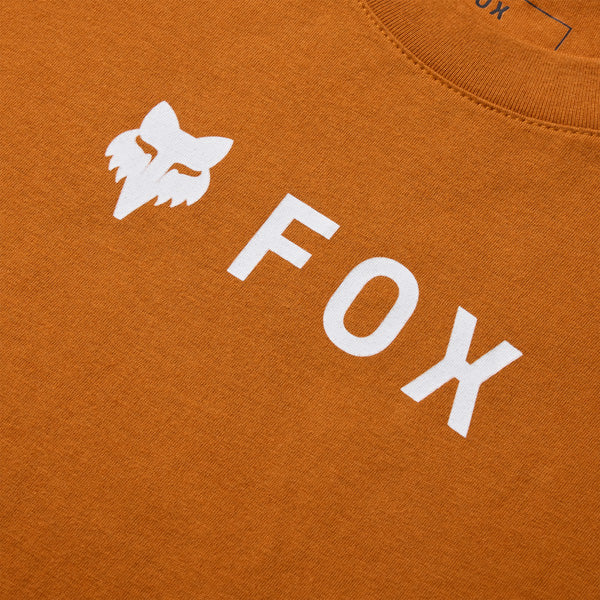 Fox Racing Absolute Tee mountain bike gear in Dark Gold detail view sku 39405-001